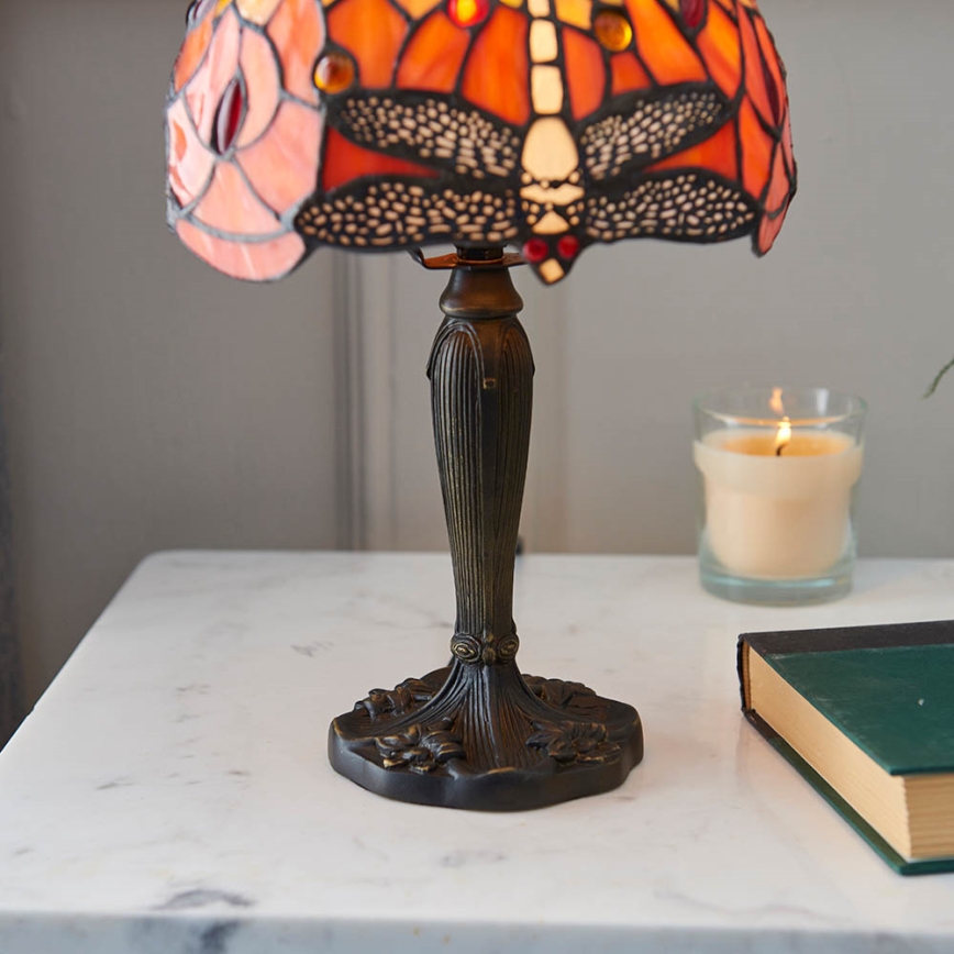 Endon 64091 - Candeeiro de mesa Tiffany DRAGONFLY 1xE14/7W/230V Ø 20 cm