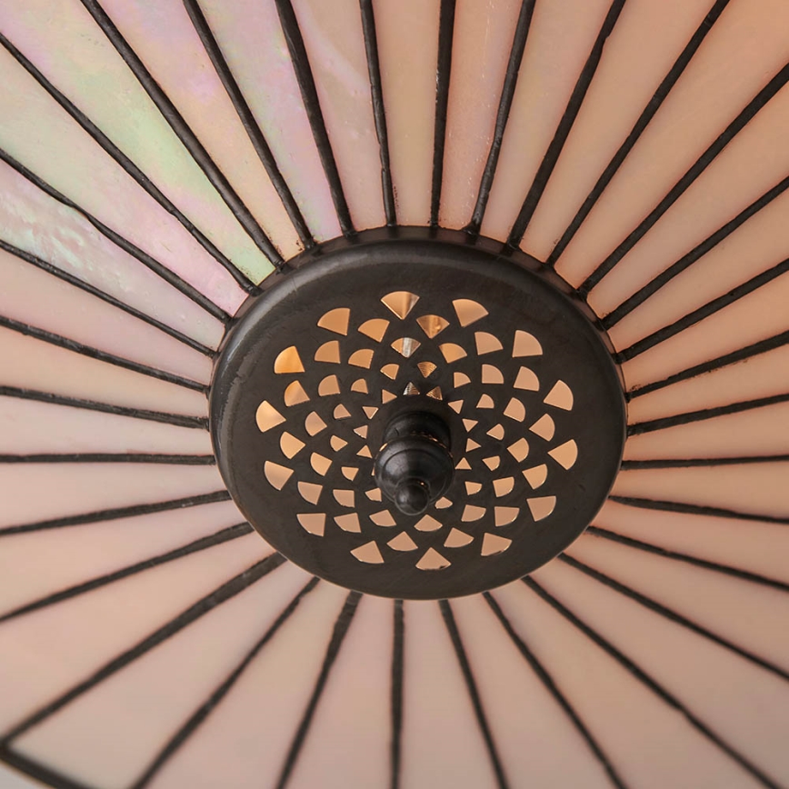 Endon 64145 - Candeeiro de teto Tiffany FARGO 2xE27/60W/230V diâmetro 41,5 cm