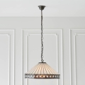 Endon 64147 - Lustre com corrente Tiffany FARGO 1xE27/60W/230V, diâmetro 50 cm