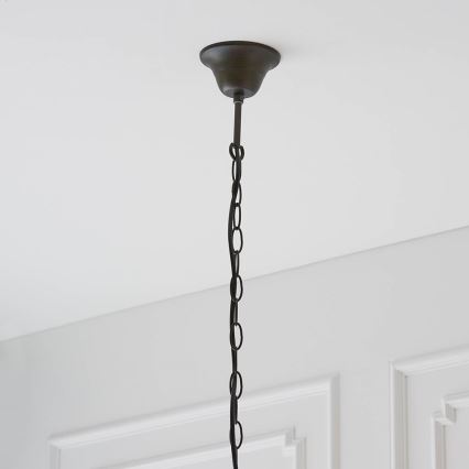 Endon 64147 - Lustre com corrente Tiffany FARGO 1xE27/60W/230V, diâmetro 50 cm