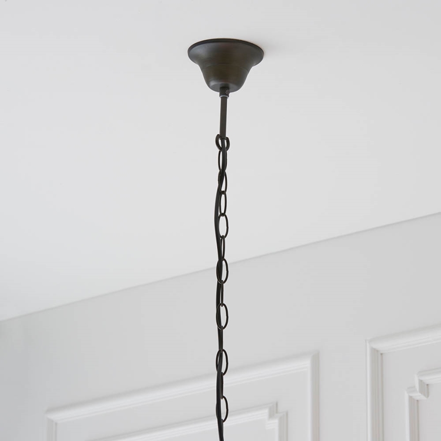 Endon 64147 - Lustre com corrente Tiffany FARGO 1xE27/60W/230V, diâmetro 50 cm