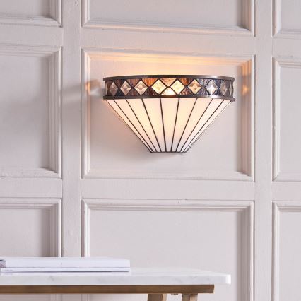 Endon 64149 - Aplique de parede Tiffany FARGO 1xE14/40W/230V