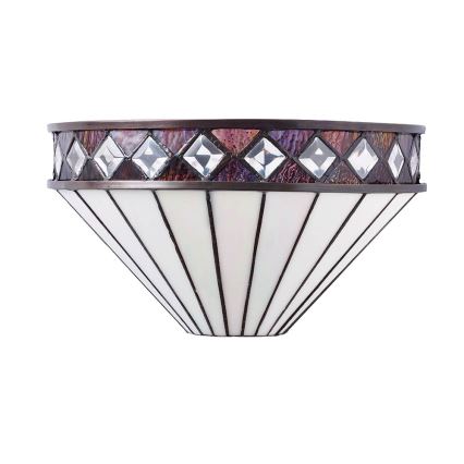 Endon 64149 - Aplique de parede Tiffany FARGO 1xE14/40W/230V