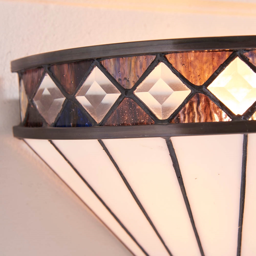 Endon 64149 - Aplique de parede Tiffany FARGO 1xE14/40W/230V