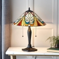 Endon 64163 - Candeeiro de mesa Tiffany HECTOR 2xE27/60W/230V Ø 40 cm
