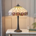 Endon 64177 - Candeeiro de mesa Tiffany HUTCHINSON 1xE27/60W/230V diâmetro 40 cm