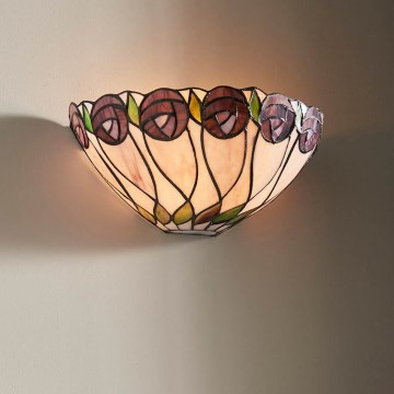 Endon 64178 - Aplique de parede Tiffany HUTCHINSON 1xE14/40W/230V