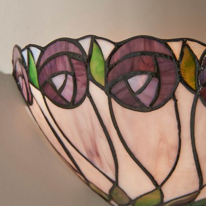 Endon 64178 - Aplique de parede Tiffany HUTCHINSON 1xE14/40W/230V