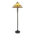 Endon 64192 - Candeeiro de pé Tiffany JAMELIA 2xE27/60W/230V, diâmetro 50 cm
