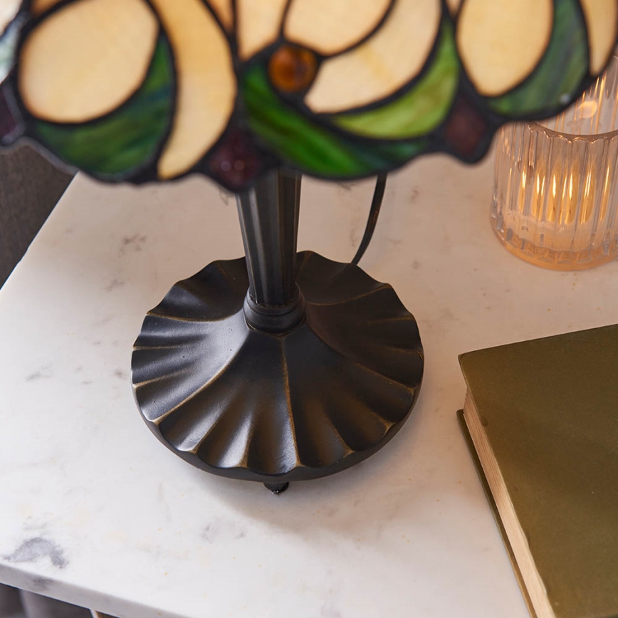 Endon 64195 - Candeeiro de mesa Tiffany JAMELIA 1xE27/60W/230V diâmetro 31 cm