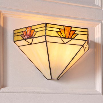 Endon 64288 - Aplique de parede Tiffany NEVADA 1xE14/40W/230V