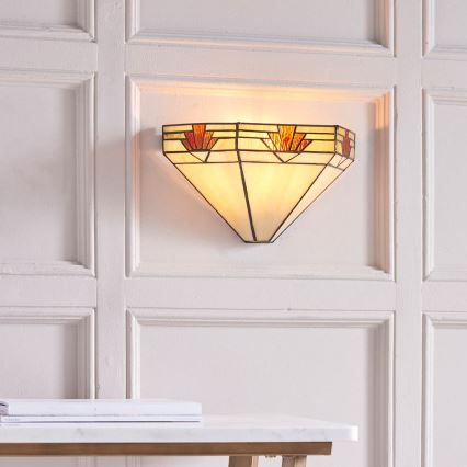 Endon 64288 - Aplique de parede Tiffany NEVADA 1xE14/40W/230V