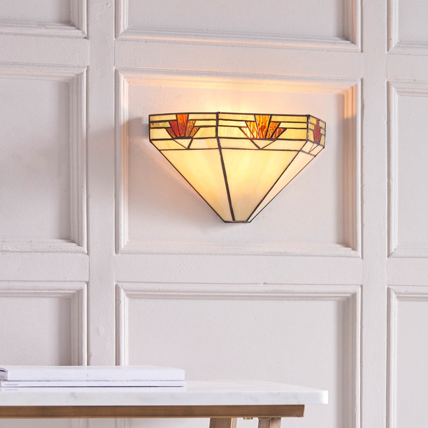 Endon 64288 - Aplique de parede Tiffany NEVADA 1xE14/40W/230V