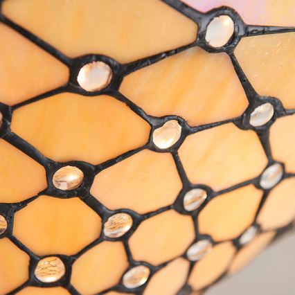 Endon 64300 - Lustre de tecto de superfície Tiffany PEARL 3xE27/60W/230V Ø 37 cm