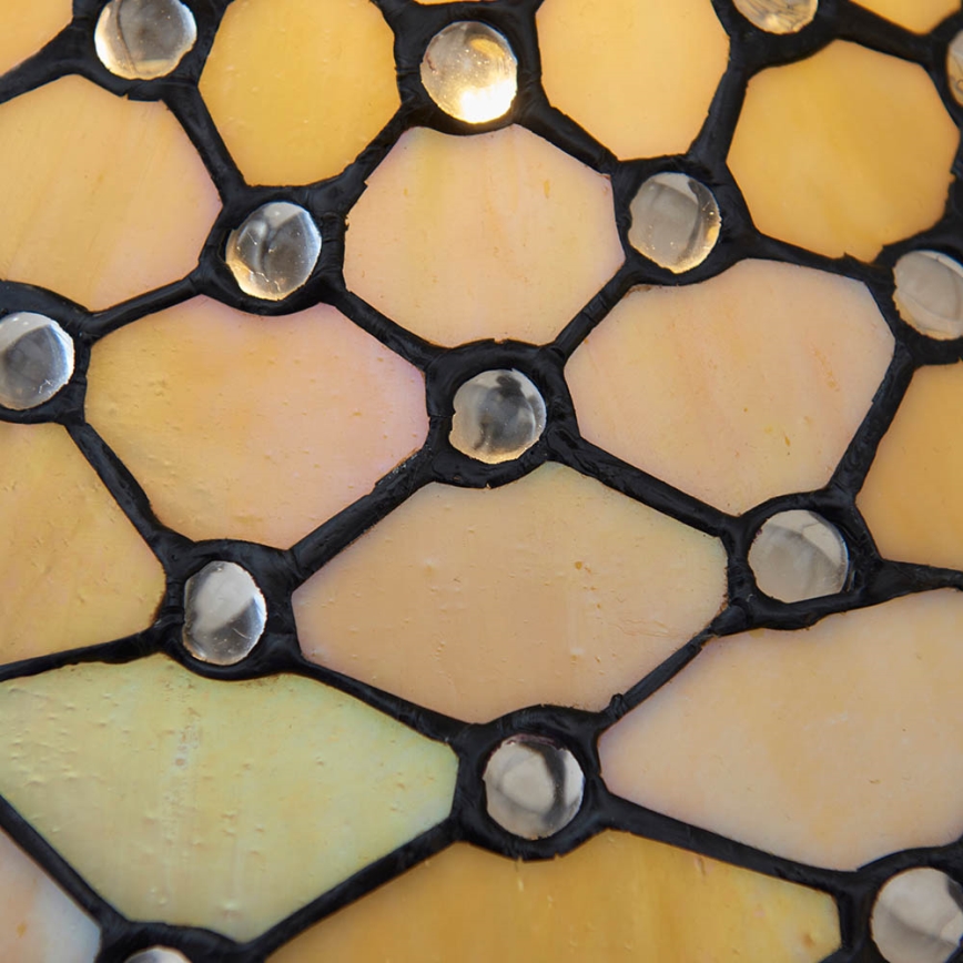 Endon 64301 - Candeeiro de mesa Tiffany PEARL 1xE27/60W/230V, diâmetro 37 cm