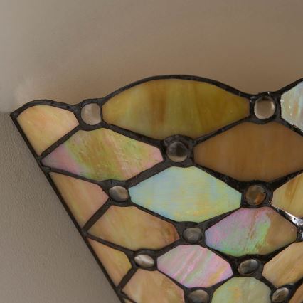 Endon 64302 - Candeeiro de parede Tiffany PEARL 1xE14/40W/230V