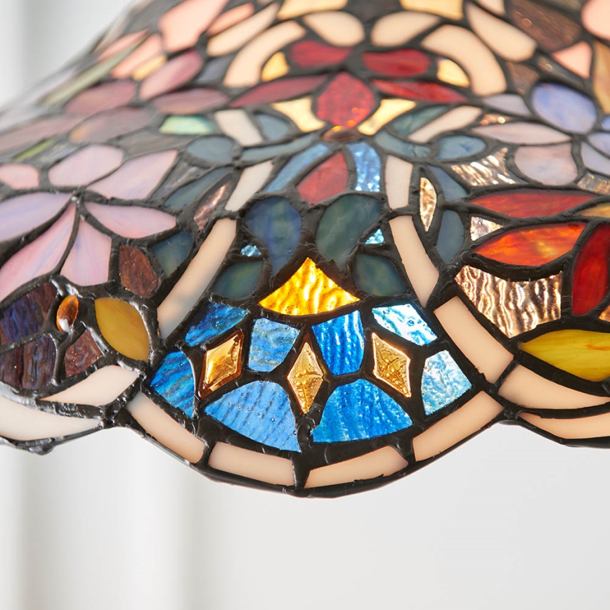 Endon 64325 - Lustre com corrente Tiffany SULLIVAN 1xE27/60W/230V Ø 40 cm