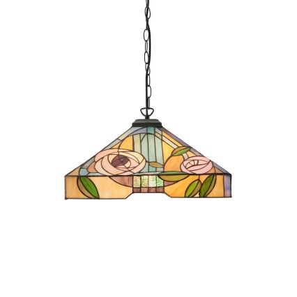 Endon 64384 - Lustre suspenso por corrente Tiffany WILLOW 3xE27/60W/230V