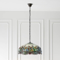 Endon 66148 - Lustre em corrente Tiffany DRAGONFLY 3xE27/60W/230V Ø 50 cm