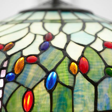 Endon 66148 - Lustre em corrente Tiffany DRAGONFLY 3xE27/60W/230V Ø 50 cm