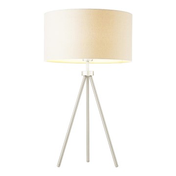 Endon 66986 - Candeeiro de mesa TRI 1xE27/40W/230V cromado fosco/creme