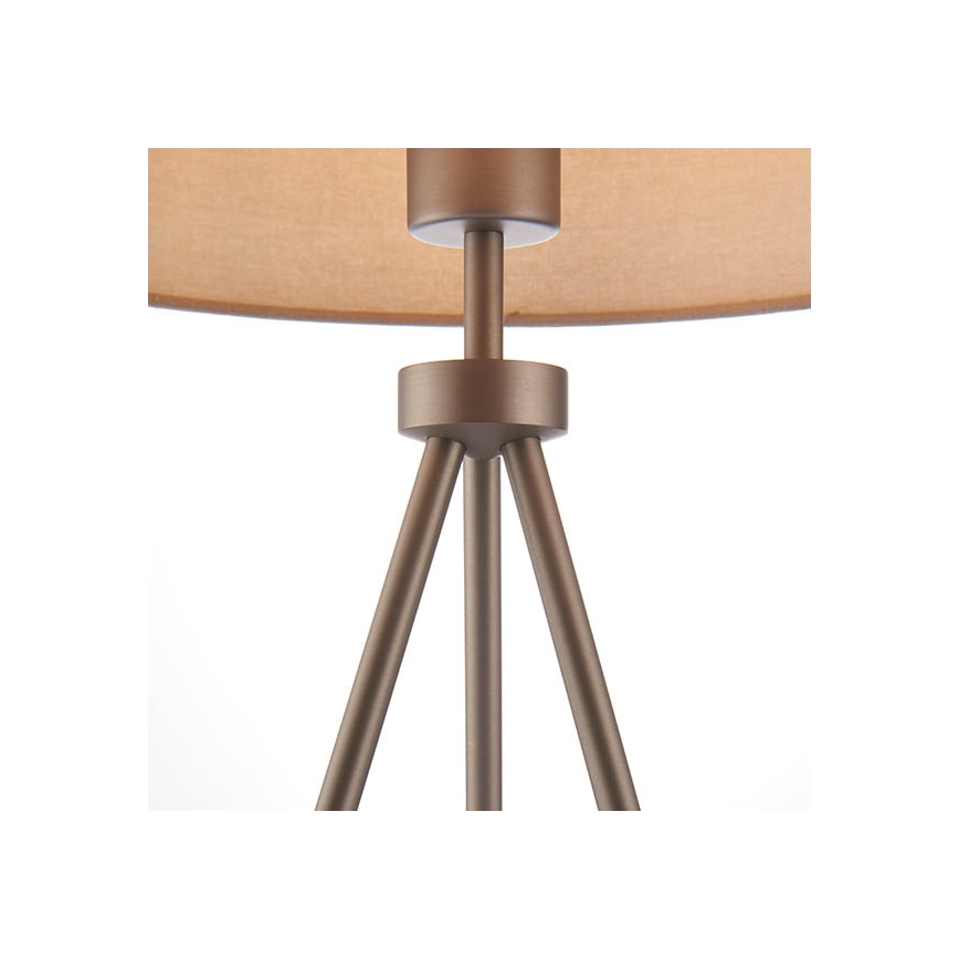 Endon 66986 - Candeeiro de mesa TRI 1xE27/40W/230V latão/bege