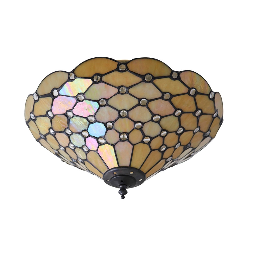 Endon 70242 - Iluminação de teto PEARL 2xE27/60W/230V diâmetro 37 cm
