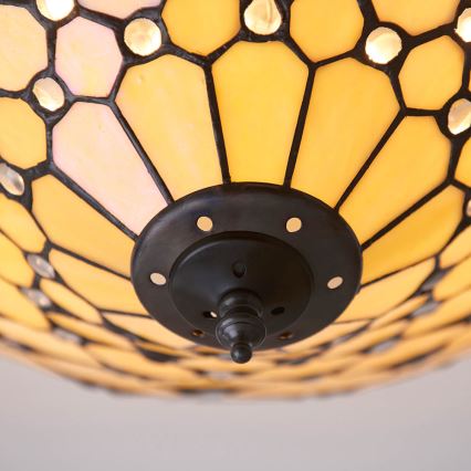 Endon 70242 - Iluminação de teto PEARL 2xE27/60W/230V diâmetro 37 cm