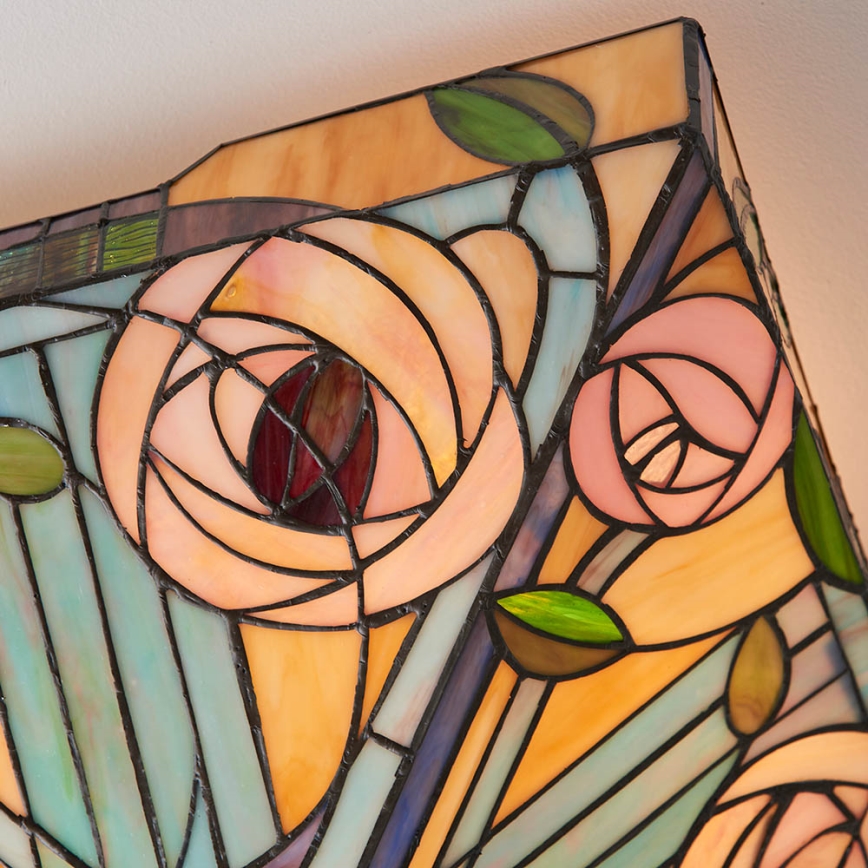 Endon 70698 - Candeeiro de teto Tiffany WILLOW 2xE27/60W/230V