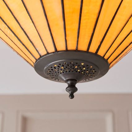 Endon 70706 - Candeeiro de teto Tiffany JAMELIA 2xE27/60W/230V Ø 50 cm