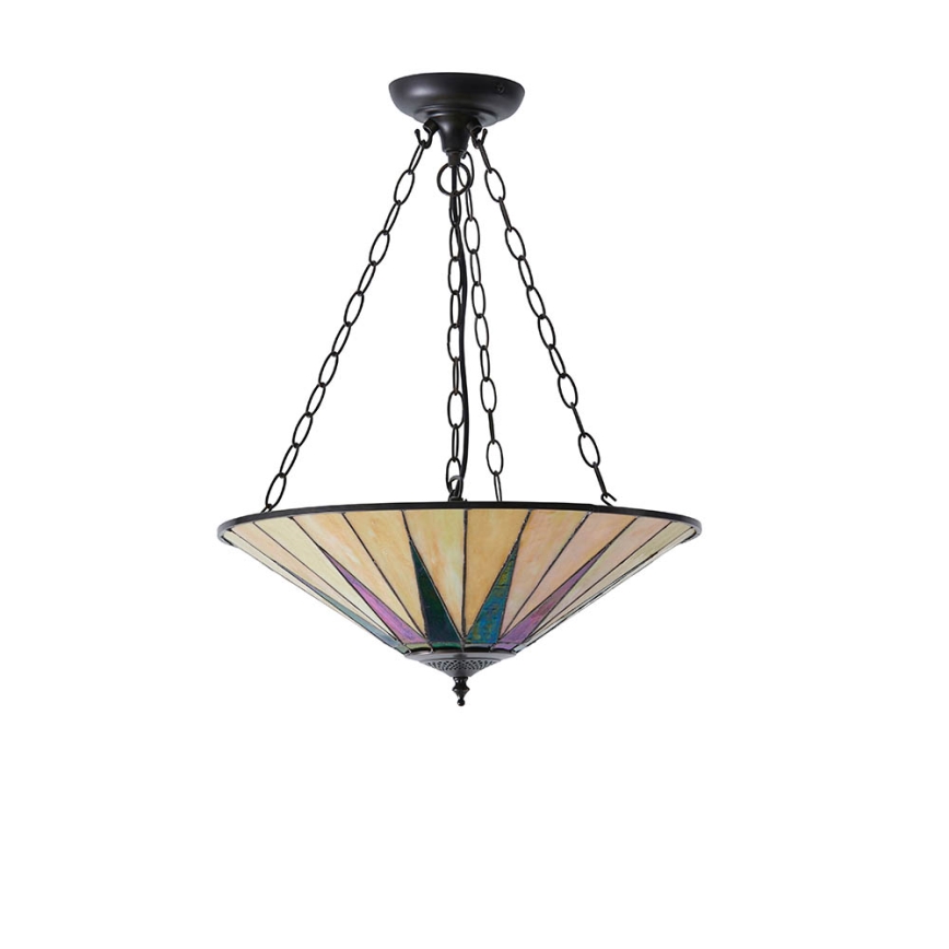 Endon 70754 - Candeeiro suspenso DARK STAR 3xE27/60W/230V diâmetro 49 cm
