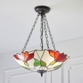 Endon 70946 - Lustre suspenso por corrente Tiffany BOTANICA 3xE27/60W/230V Ø 45 cm