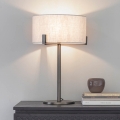 Endon 72631 - Candeeiro de mesa HAYFIELD 1xE27/40W/230V bronze/cinzento