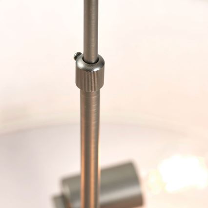 Endon 72635 - Candeeiro suspenso HAYFIELD 3xE27/40W/230V cromado mate/cinzento