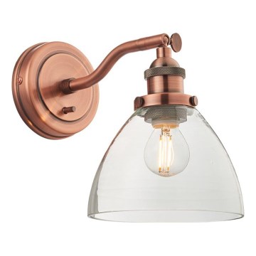 Endon 76334 - Aplique de parede direcional HANSEN 1xE14/40W/230V com acabamento em cobre