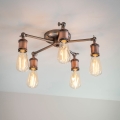 Endon 76336 - Candeeiro de focos HAL 5xE27/40W/230V cromado fosco/cobre