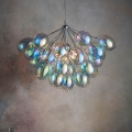 Endon 76450 - Lustre suspenso com cabo INFINITY 6xG9/28W/230V multicolorido