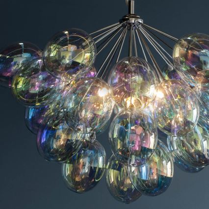 Endon 76450 - Lustre suspenso com cabo INFINITY 6xG9/28W/230V multicolorido