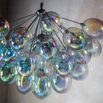 Endon 76450 - Lustre suspenso com cabo INFINITY 6xG9/28W/230V multicolorido