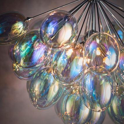 Endon 76450 - Lustre suspenso com cabo INFINITY 6xG9/28W/230V multicolorido