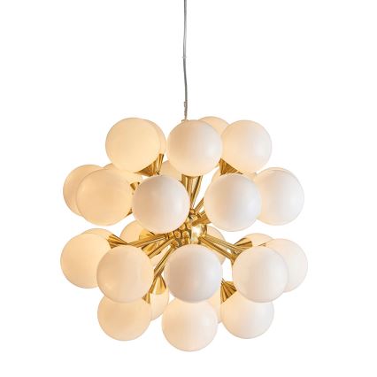 Endon 76499 - Lustre suspenso com cabo OSCAR 28xG9/18W/230V dourado