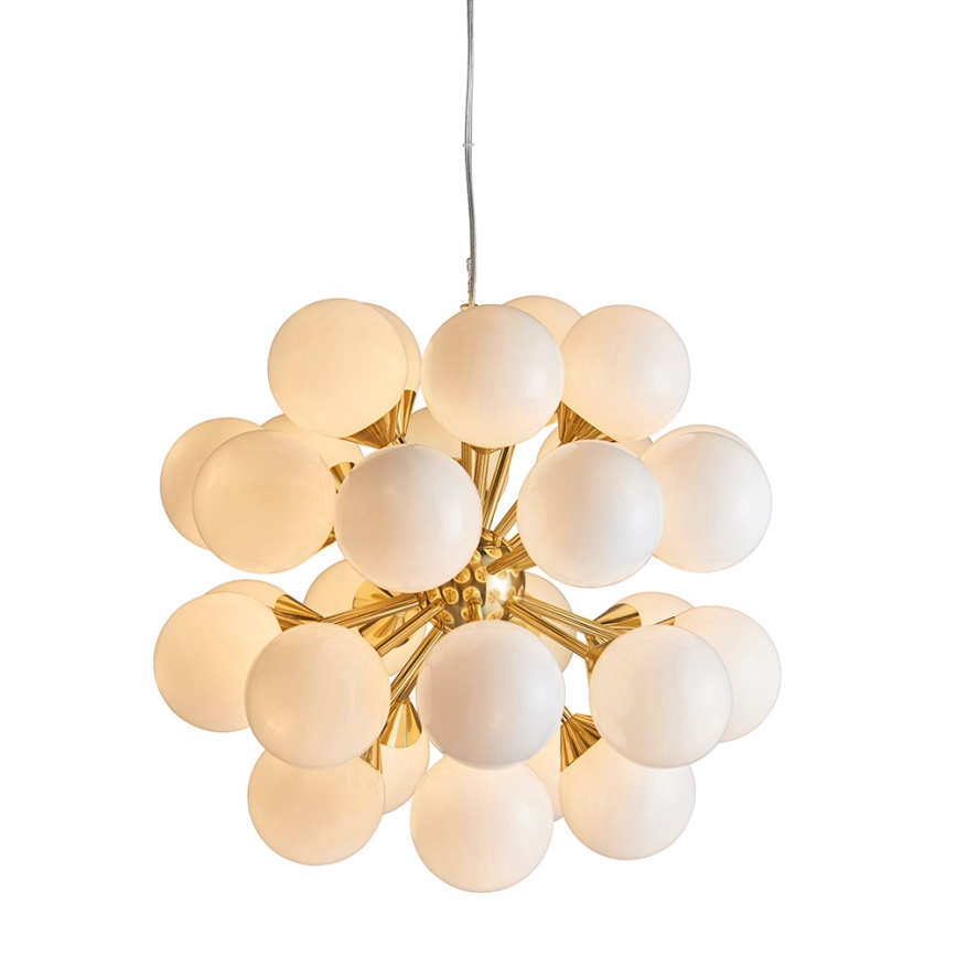 Endon 76499 - Lustre suspenso com cabo OSCAR 28xG9/18W/230V dourado