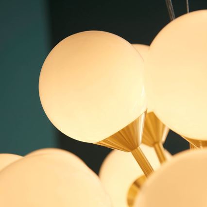 Endon 76499 - Lustre suspenso com cabo OSCAR 28xG9/18W/230V dourado