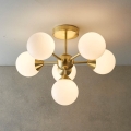 Endon 76501 - Lustre em haste OSCAR 6xG9/5W/230V dourado