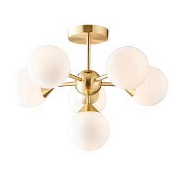 Endon 76501 - Lustre em haste OSCAR 6xG9/5W/230V dourado
