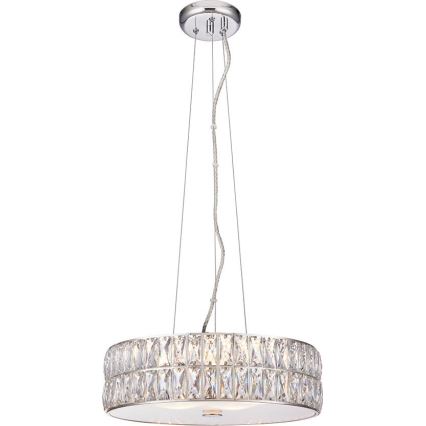 Endon 76513 - Lustre LED suspenso em cabo VERINA 5xLED/5W/230V cromo brilhante