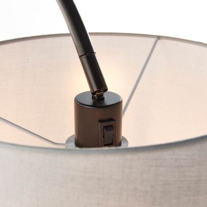 Endon 78163 - Candeeiro de pé CARLSON 1xE27/60W/230V cinzento/preto