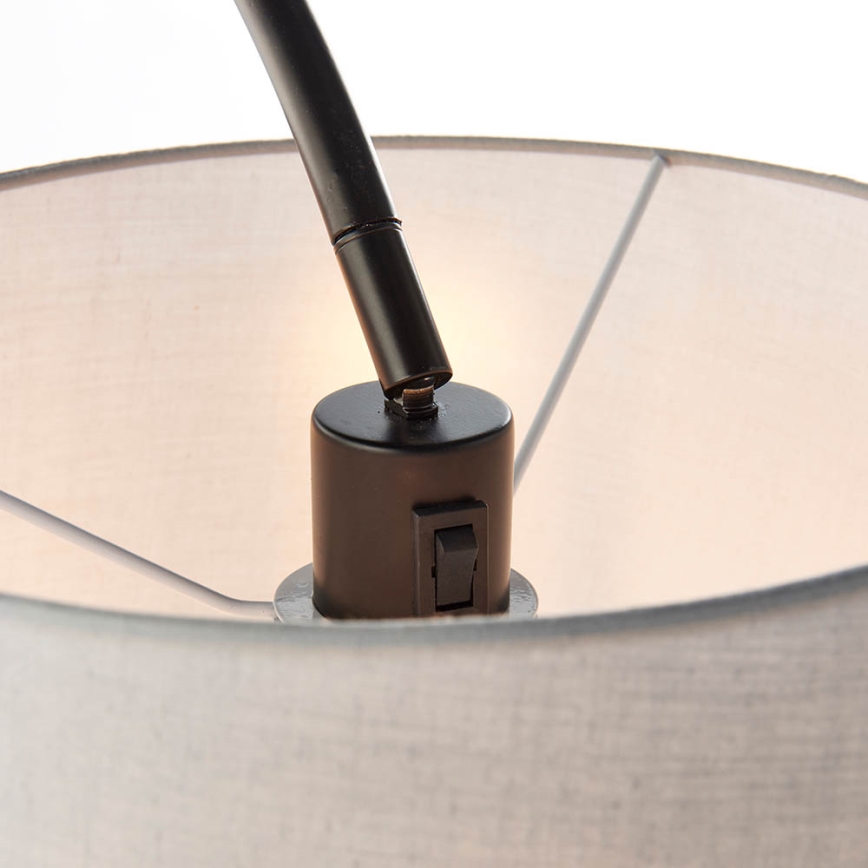 Endon 78163 - Candeeiro de pé CARLSON 1xE27/60W/230V cinzento/preto