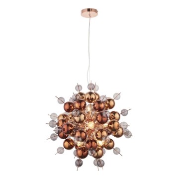 Endon 81584 - Candeeiro suspenso JOULES 9xE14/7W/230V cobre