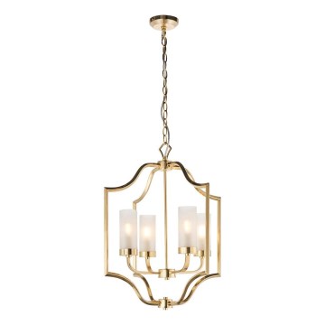 Endon 81914 - Lustre com corrente EDREA 4xE14/6W/230V latão